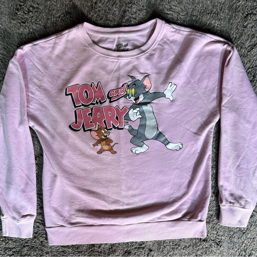 Tom and Jerry Pink Sweatshirt